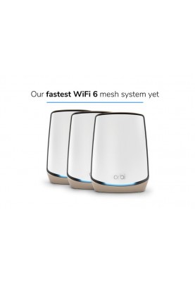 NETGEAR Система WiFi-Mesh Orbi RBK863S AX6000, 3мод, білий