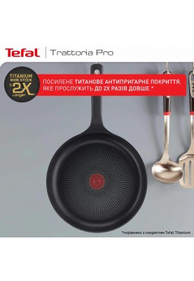 Tefal Сковорода Trattoria Pro, 28см, алюміній, бакеліт, сірий