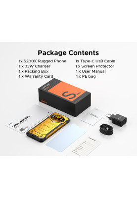 Doogee Смартфон S200X 6.72" 12/512ГБ, 2SIM, 10100мА • рік, чорний