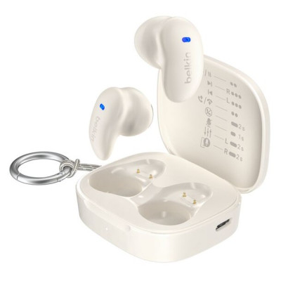 Belkin Навушники TWS Soundform Anywhere True Wireless, кремовий Belkin Навушники TWS Soundform Anywhere True Wireless, кремовий