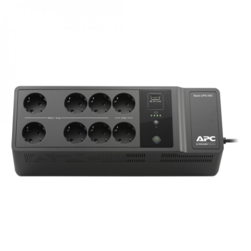 APC Джерело безперебійного живлення Back-UPS 650VA, 1 USB charging port