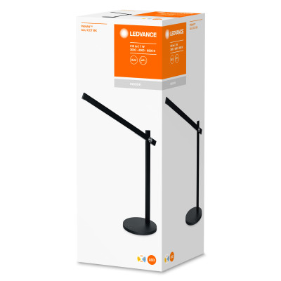 LEDVANCE Лампа настільна PANAN ALU, 7W, 3000/4300/6500K, 220В, чорний