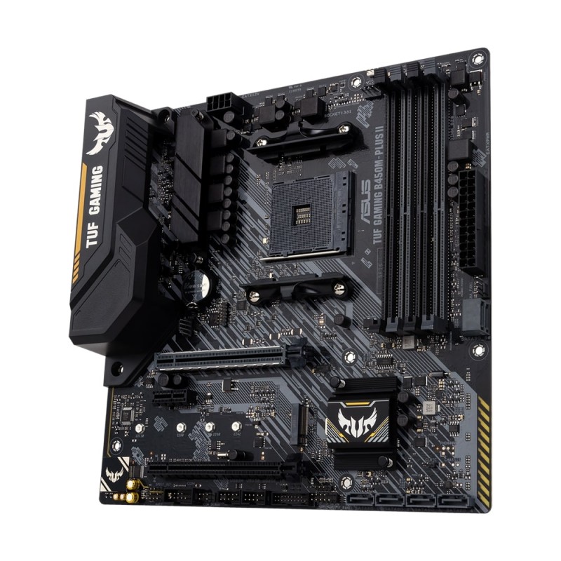 ASUS Материнcька плата TUF GAMING B450M-PLUS II sAM4 B450 4xDDR4 HDMI-DVI mATX