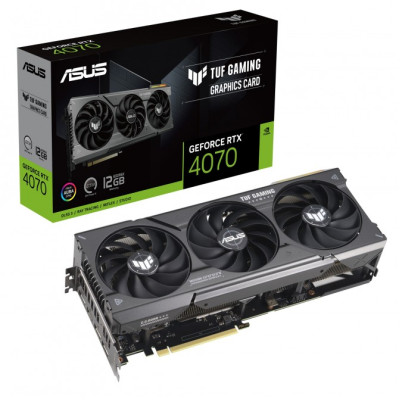 ASUS Відеокарта GeForce RTX 4070 12GB GDDR6X TUF GAMING TUF-RTX4070-12G-GAMING