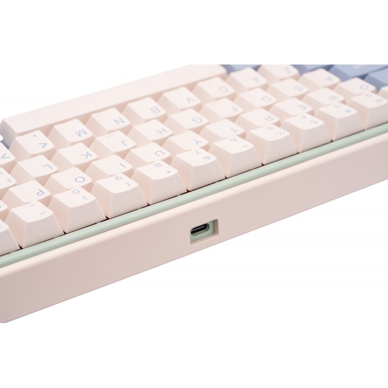 Varmilo Клавіатура механічна Minilo VXT67 Eucalyptus 67Key, Gateron G Pro 2.0 White, BT/WL/USB-A, Hot-Swap, EN, RGB, Рожевий