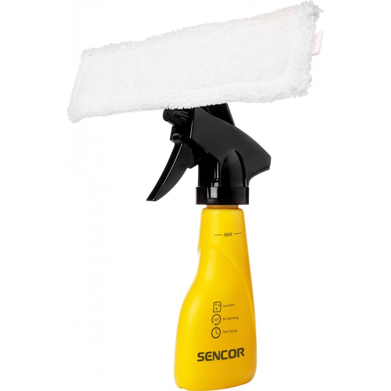 Sencor Пилосос безпровідний, вологе прибирання, вода -0,2л, автон. робота до 20хв, для миття вікон, чорно-жовтий