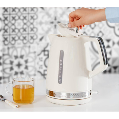 Moulinex Електрочайник Soleil 1.7л, Strix, пластик, бежевий
