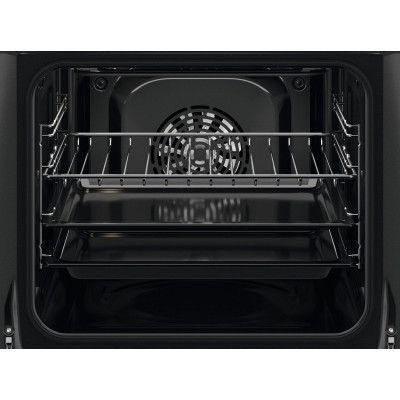 Electrolux Духовий шафа електричний, 65л, A+, дисплей, конвекція, піроліз, телескопічні напрямні, нерж.