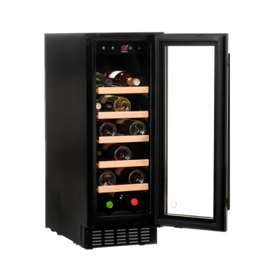 Hansa Холодильник для вина, 82x29.5х61.5, холод.відд.-63л, зон - 1, бут-20, ST, дисплей, чорний