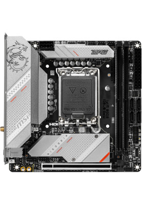MSI Материнcька плата MPG B760I EDGE WIFI s1700 B760 2xDDR5 M.2 HDMI DP WiFi BT mITX