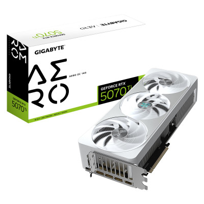 Gigabyte Відеокарта GeForce RTX 5070 Ti 16GB GDDR7 AERO OC