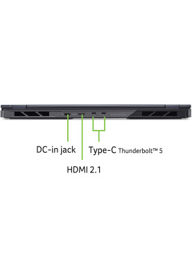 Acer Ноутбук Predator Helios 18 PH18-73 18" WQXGA IPS, Intel U9-275HX, 64GB, F2TB, NVD5080-16, Lin, чорний