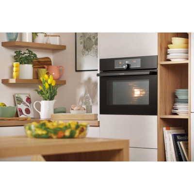 Gorenje Духова шафа електрична компактна, 50л, A+, дисплей, ф-ція мікрохвиль, чорний