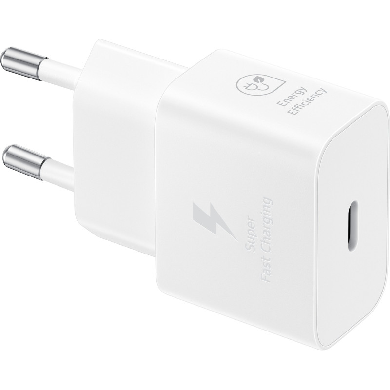 Samsung Зарядний пристрій мережевий 25Вт USB-С, кабель USB-C > USB-C, 1м, білий