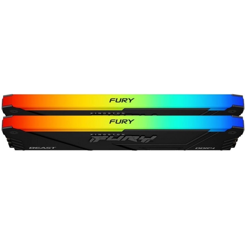 Kingston Пам'ять ПК DDR4 16GB KIT (8GBx2) 3200 FURY Beast RGB