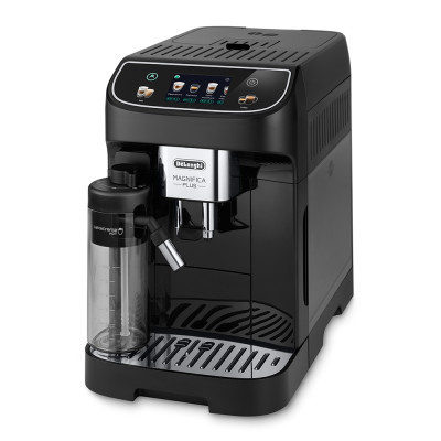 Delonghi Кавомашина Magnifica Plus, 1.8л, зерно+мелена, автомат.капуч, дисплей, авторецептів -15, чорний