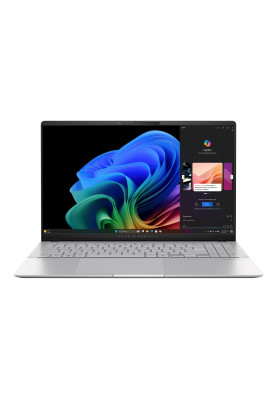 ASUS Ноутбук Vivobook S 15 S5507QA-MA058X 15.6" 3K OLED, Qualcomm X1E-78-10, 32GB, F1TB, UMA, Win11P, Сріблястий
