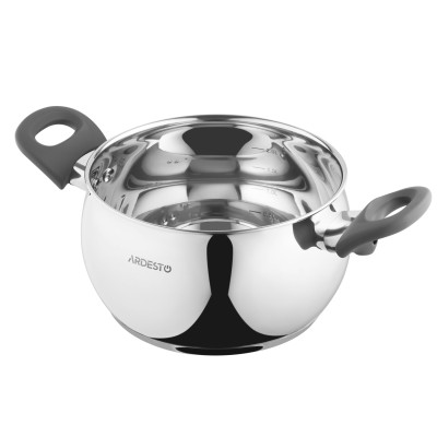 ARDESTO Каструля Gemini Cremona, скляна кришка, 3.0 л, нержавіюча сталь