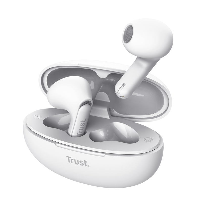 Trust Навушники TWS Yavi Earphones BT 5.3, ENC, SBC, Mic, Білий