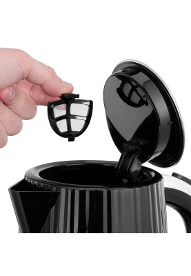 Russell Hobbs Електрочайник Eden, 1.7л, нержавіюча сталь, пластик, чорний