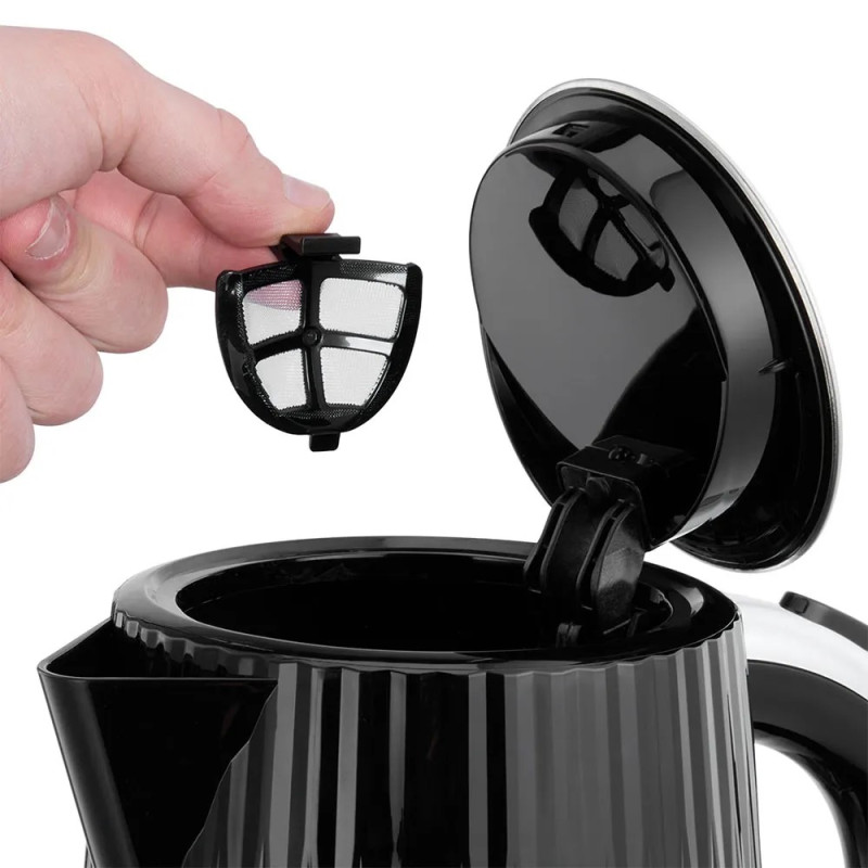 Russell Hobbs Електрочайник Eden, 1.7л, нержавіюча сталь, пластик, чорний