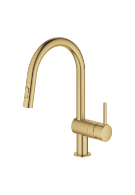Grohe Змішувач для кухні Minta, довж.виливу - 223мм, поворотний/витяжний, 1важіль, матовий прохолодний схід сонця