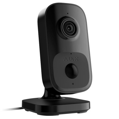 Ajax Камера відеоспостереження IndoorCam, внутрішня, 4мп, 110° вертикальний 60° горизонтальний, іч 8м, штучний інтелект, wi-fi, чорна