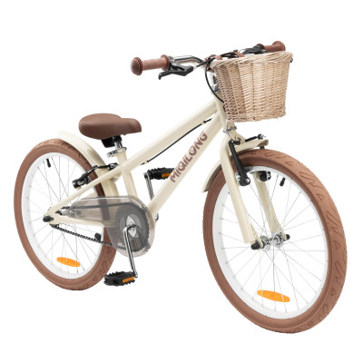 Miqilong Дитячий велосипед RM 20" бежевий