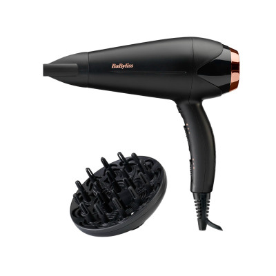 BaByliss Фен Babyliss DC, 2200Вт, 3 режими, дифузор, іоніз-я, хол. обдув, чорний BaByliss Фен Babyliss DC, 2200Вт, 3 режими, дифузор, іоніз-я, хол. обдув, чорний