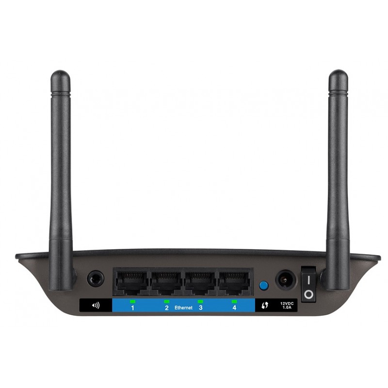 Linksys RE6500 WiFi Range Extender AC1200, 4xGE LAN, 1x3.5mm audio, 2x ext. ant.