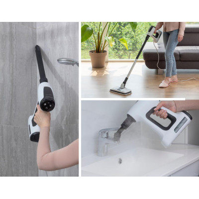 Gorenje Пароочисник для підлоги, 1500Вт, 400мл, білий