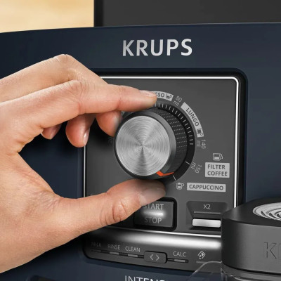 Krups Кавомашина Krups Harmony Milk 1.7л, зерно, автомат.капучинатор, авторецептів - 5, синій