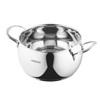 ARDESTO Каструля Gemini, скляна кришка, 4.0 л, нержавіюча сталь
