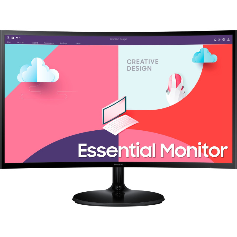 Samsung Монітор 27" S27C360E D-Sub, HDMI, VA, 75Hz, 4ms, CURVED