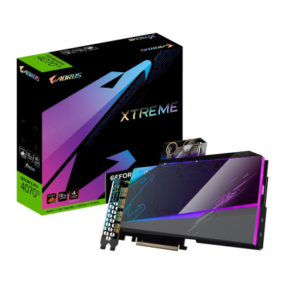Gigabyte Відеокарта GeForce RTX 4070 Ti 12GB GDDR6X XTREME WATERFORCE WB