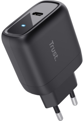 Trust Зарядне пристрій мережевий Maxo 45Вт, USB-C PD, чорний