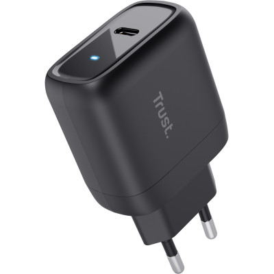 Trust Зарядне пристрій мережевий Maxo 45Вт, USB-C PD, чорний
