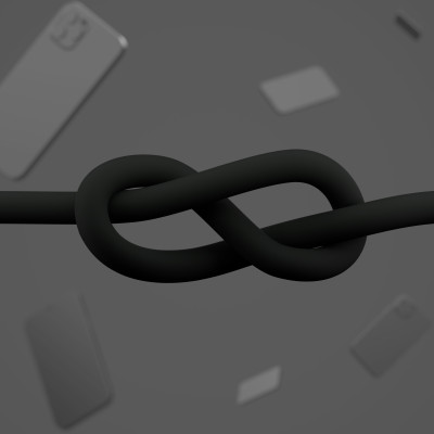 Belkin Кабель USB-A - USB-C силіконовий, з кліпсою, 2м, чорний