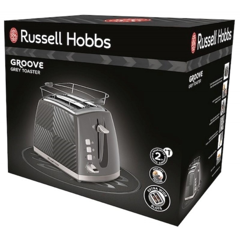 Russell Hobbs Тостер 26392-56 Groove, сірий