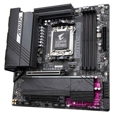 Gigabyte Материнська плата B650M AORUS ELITE sAM5 B650 4xDDR5 M.2 HDMI DP mATX