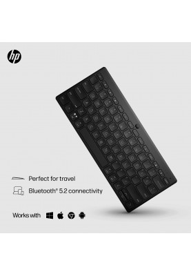 HP Клавіатура 350 Compact Multi-Device BT UKR black