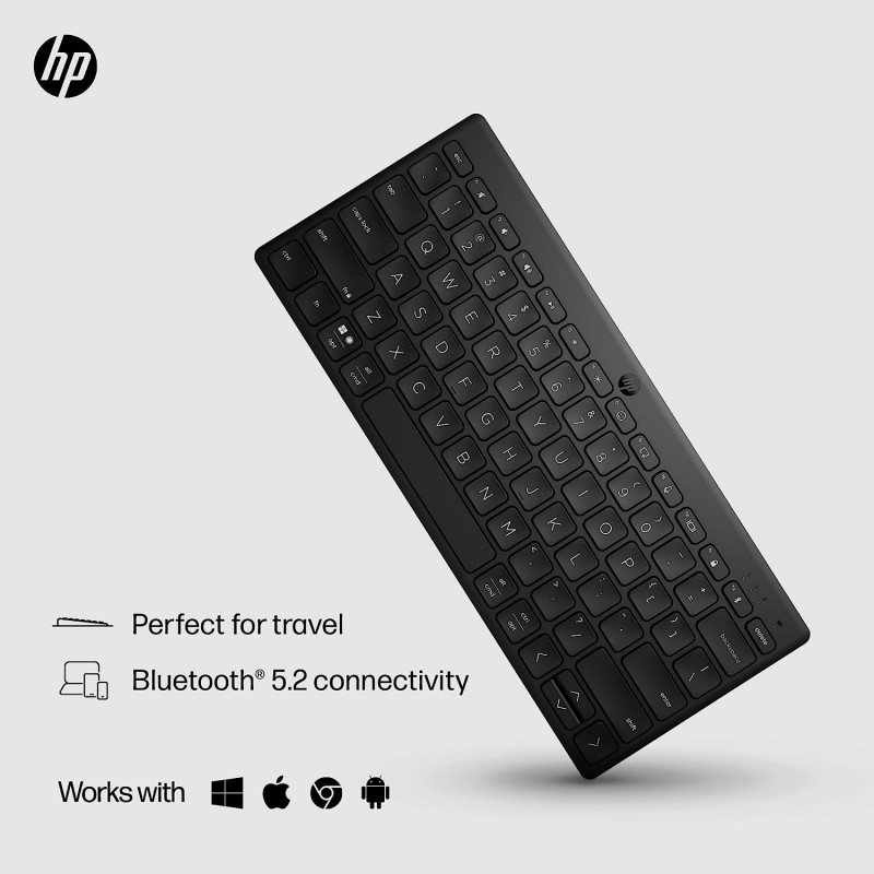 HP Клавіатура 350 Compact Multi-Device BT UKR black