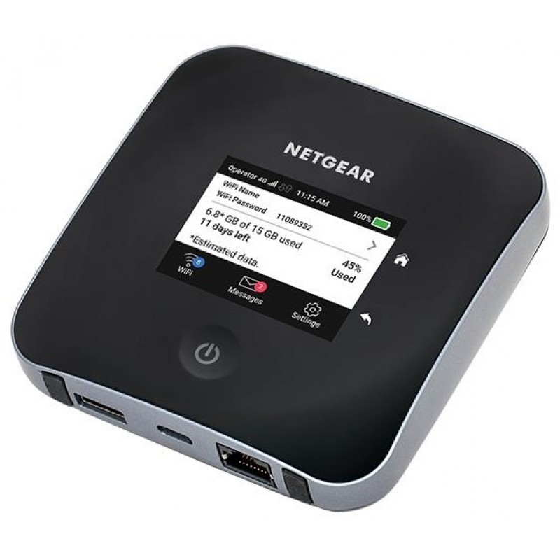 NETGEAR Мобільний маршрутизатор MR2100 Nighthawk M2, 4G LTE, 2Gbps, 1xGE LAN/WAN, WiFi5, 1xUSB-C, 1xUSB 2.0, 2xTS-9