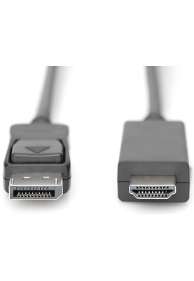 Digitus Кабель DisplayPort > HDMI (M/M), 2м, чорний