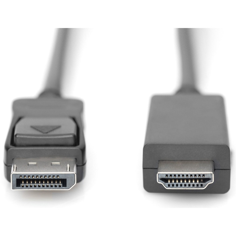 Digitus Кабель DisplayPort > HDMI (M/M), 2м, чорний