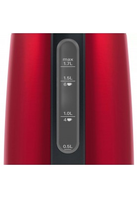 Bosch Електрочайник, 1.7л, метал, червоний