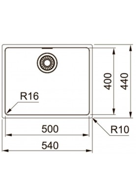 Franke Кухонна мийка Maris MRX 210-50/127.0598.747