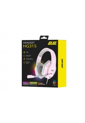 2E Gaming Гарнітура HG315 RGB USB 7.1 Pink