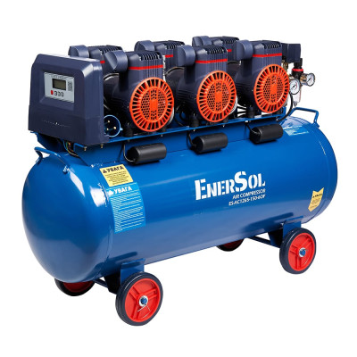 EnerSol Компресор повітряний ES-AC1265-150-6OF безолійний 5кВт, 150л, 1265л/хв, 8бар, 59.5кг