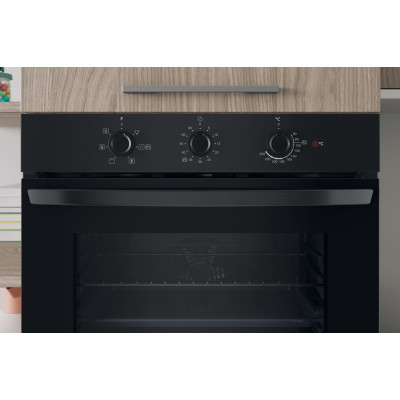 Indesit Духова шафа Indesit електрична, 66л, A, конвекція, чорний Indesit Духова шафа Indesit електрична, 66л, A, конвекція, чорний